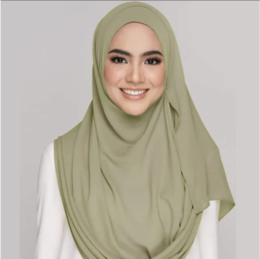 Double Loop Hijab - Design Code: IH-0018