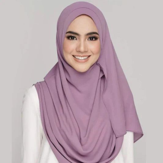 Double Loop Hijab - Design Code: IH-00011